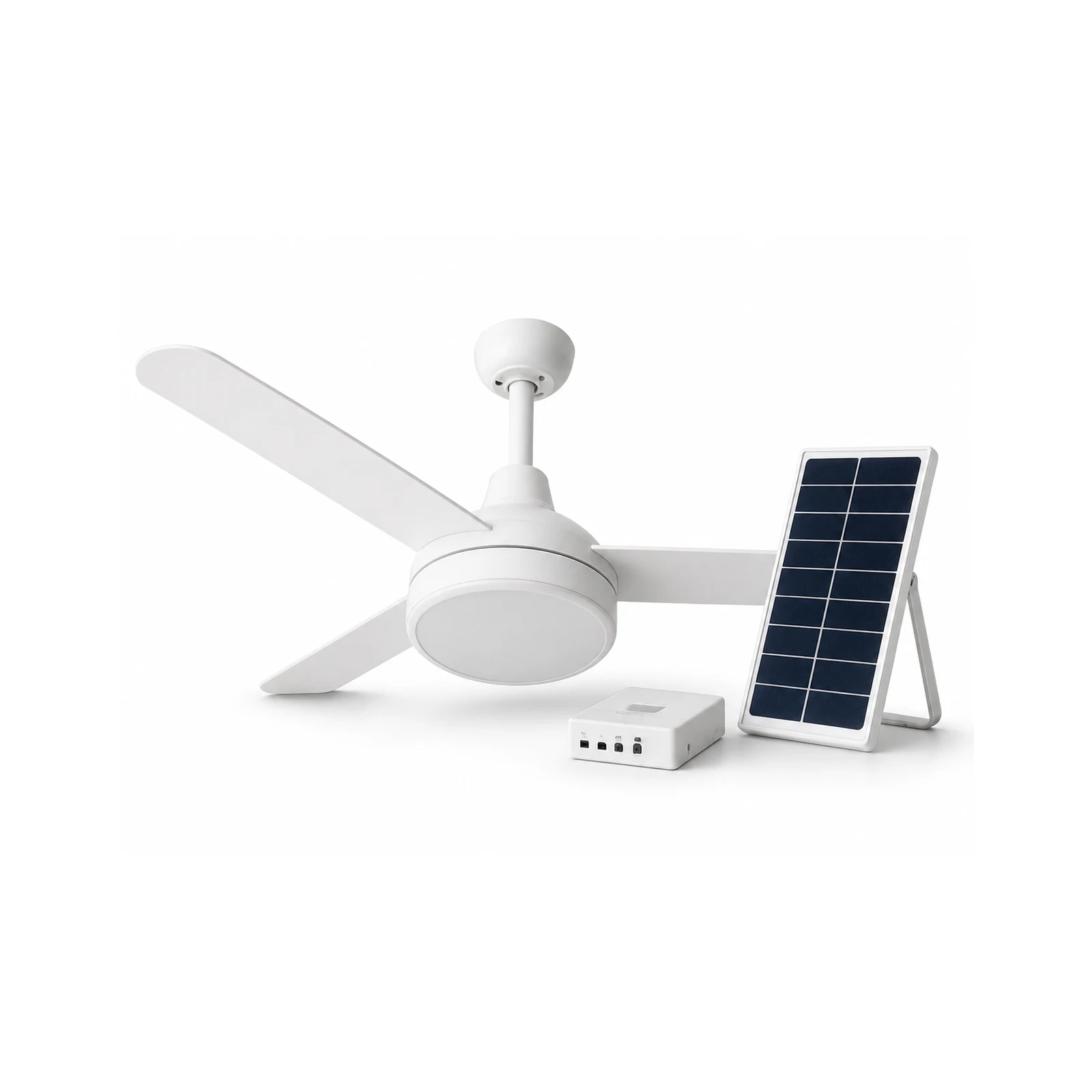 Solar Ceiling Fan with Light