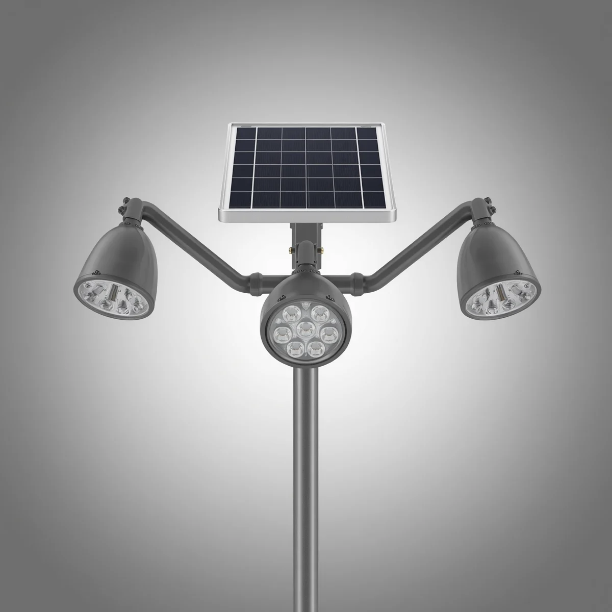 3-Head Solar Motion Flood Light
